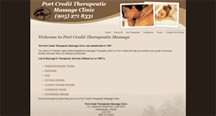 Desktop Screenshot of portcreditmassage.com